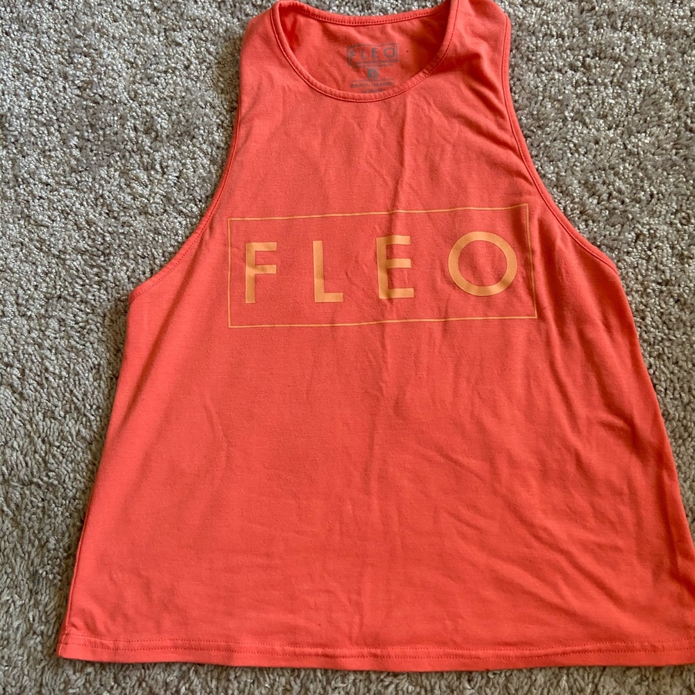 Fleo crop- peach XS